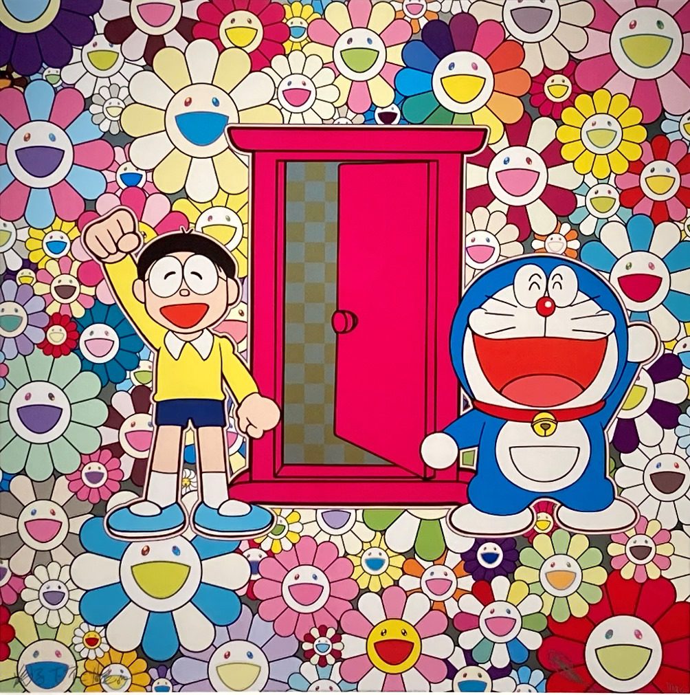 Takashi Murakami Doraemon We Came to the Field of Flowers Through Anywhere door (Dokodemo Door)
