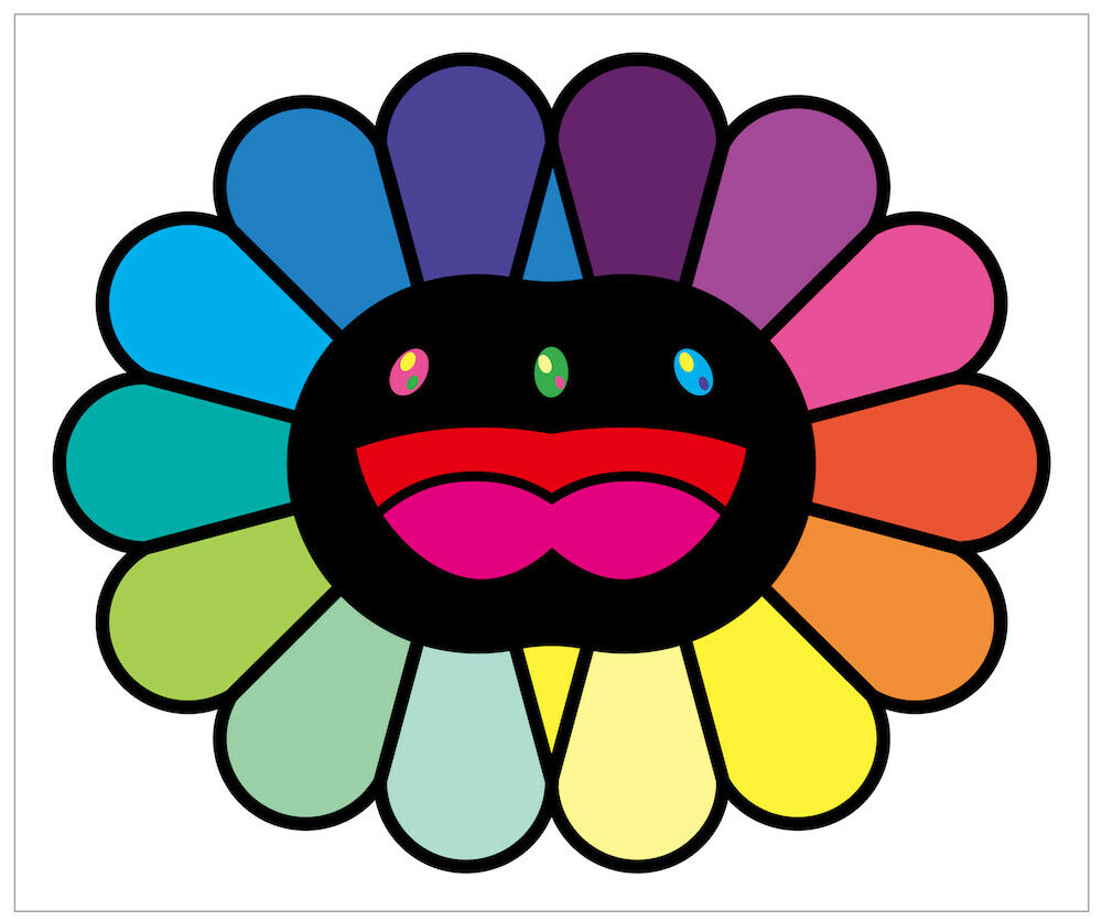 Takashi Murakami Multicolor Double Face Black
