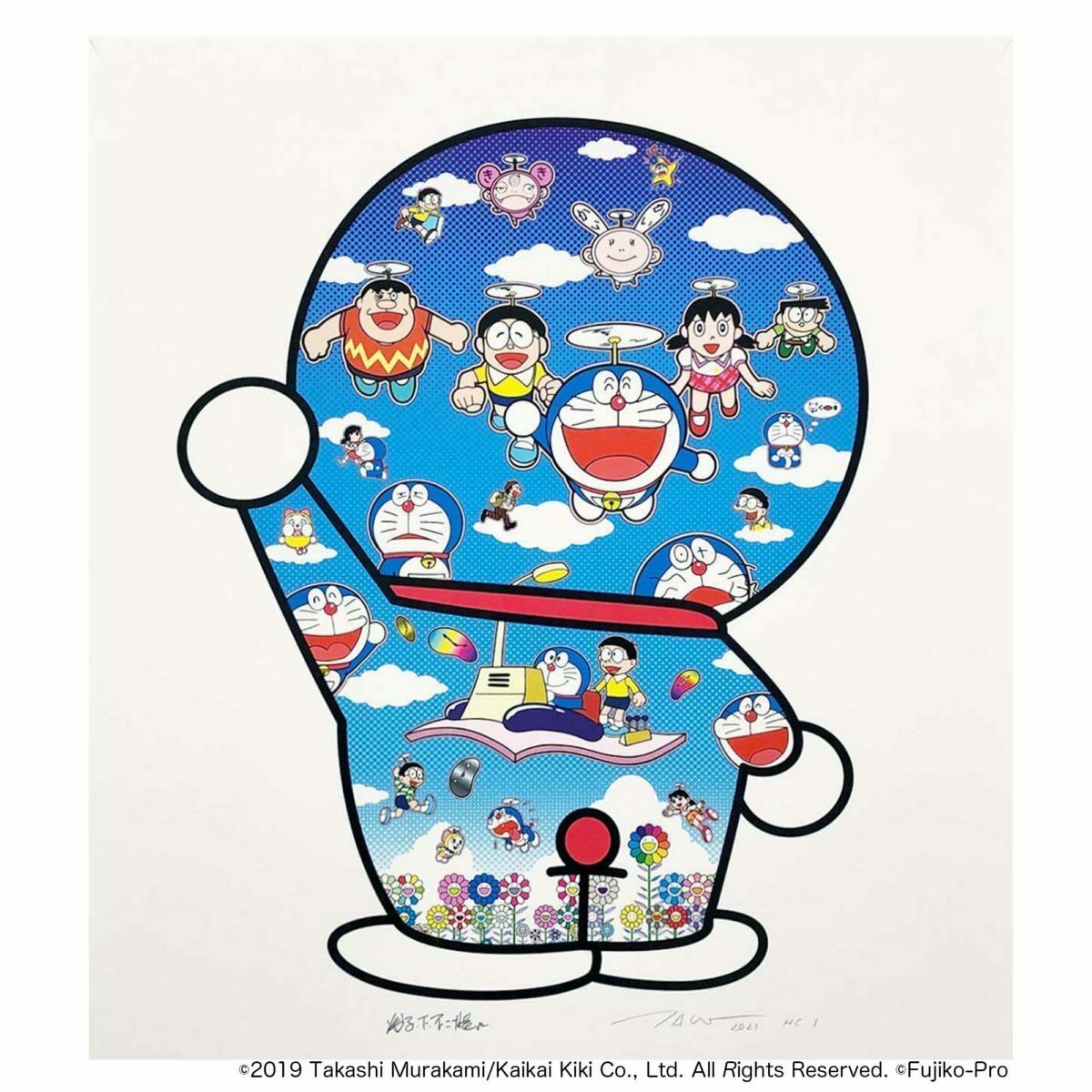 Takashi Murakami Doraemon and Friends Under the Blue Sky