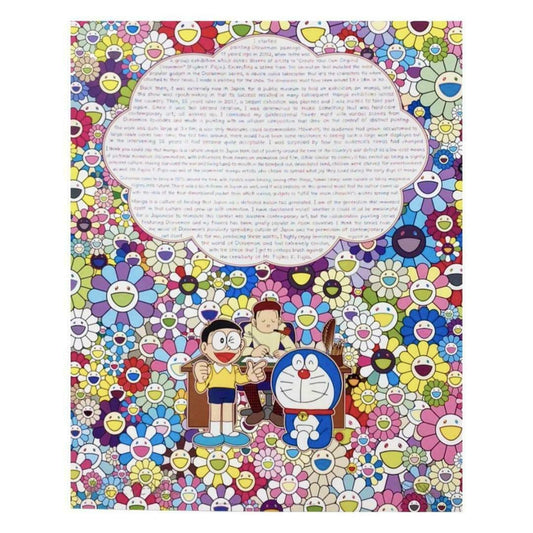 Takashi Murakami Excuse Painting on my Collaboration With Doraemon