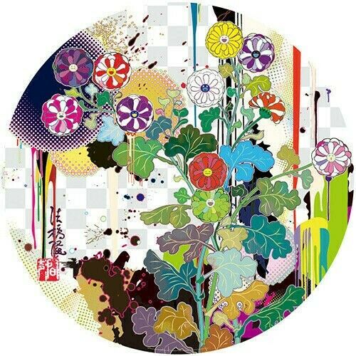 Takashi Murakami With Reverence, I Lay Myself Before You–Korin–Chrysanthemum